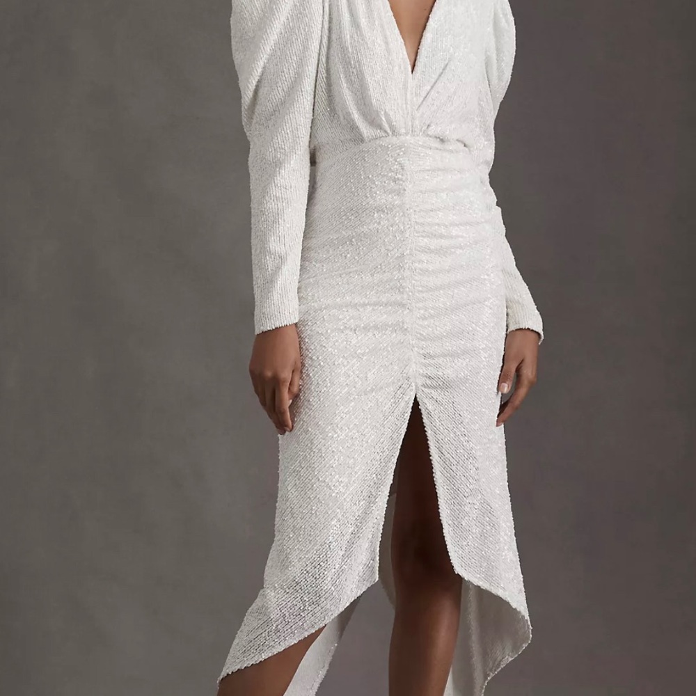 Size small Ronny Kobo Ivory coloured Astrid Sequin dress
